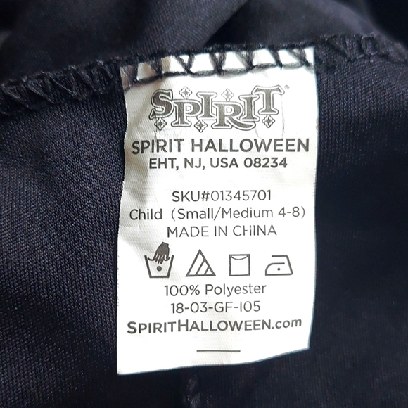 Kids Skeleton Costume - Black and White - Picture 5 of 6